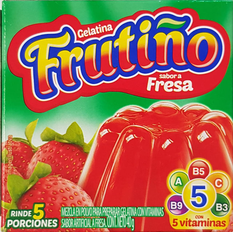 Gelatina Frutiño Fresa X 40 Gramos