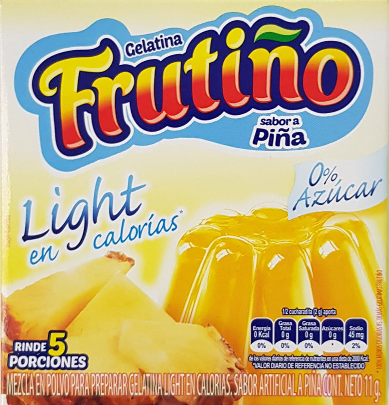 Gelatina Frutiño Light Piña X 11 Gramos