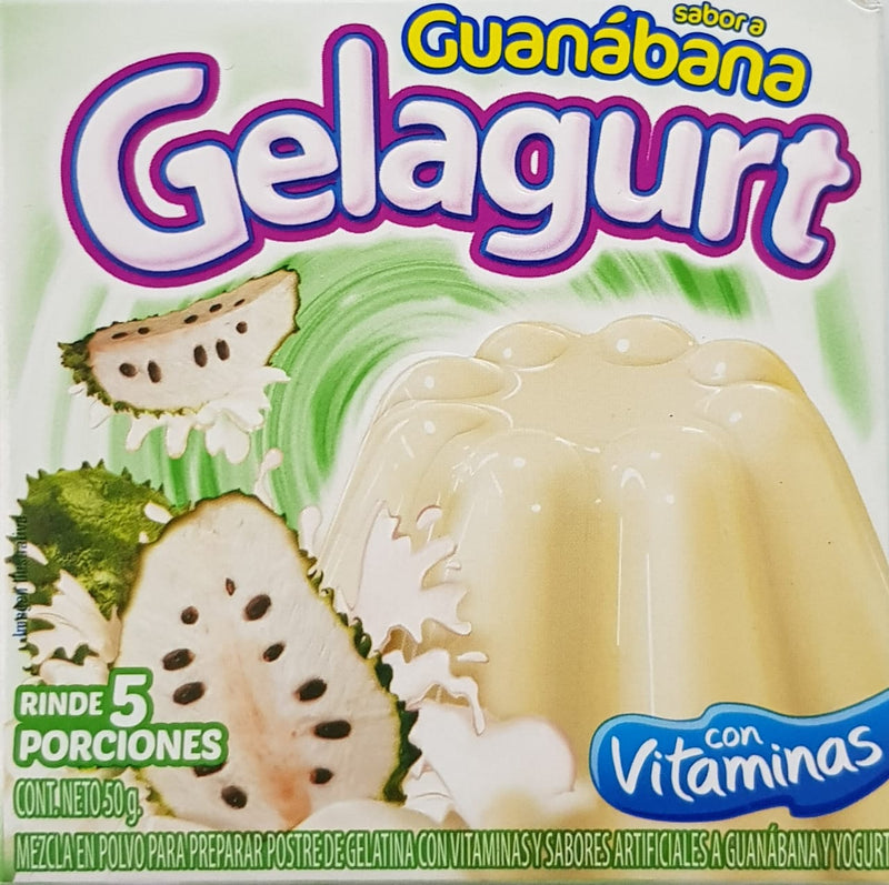 Gelatina Gelagurt Guanábana X 50 Gramos