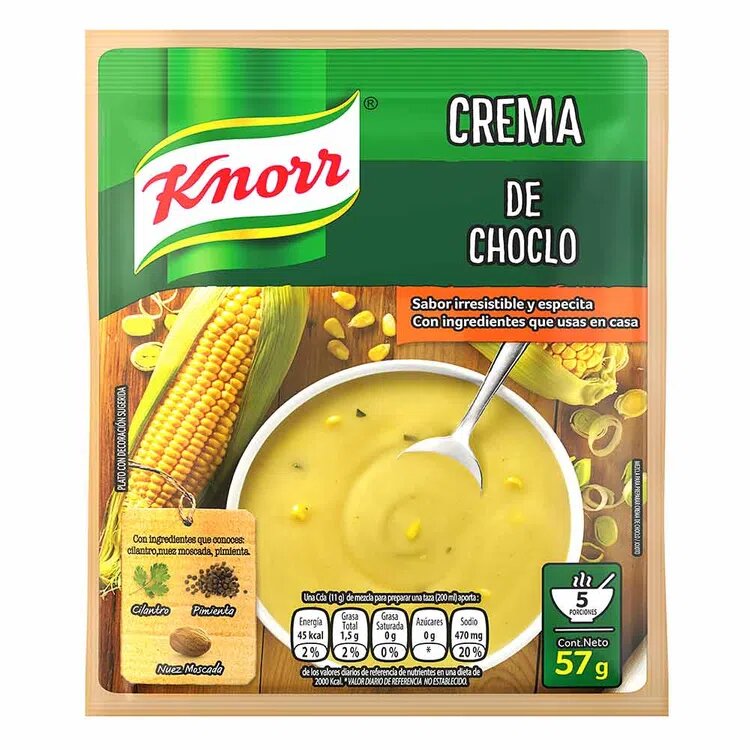Crema de Choclo Knorr X 57 Gramos