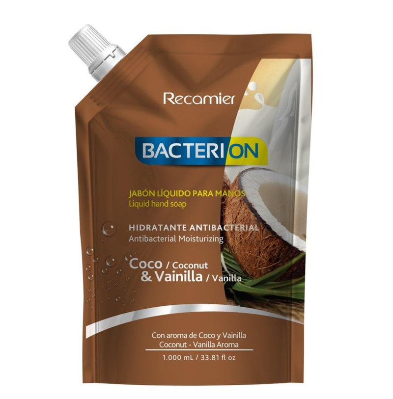 Jabón Liquido Bacterion Coco  Vainilla Doy Pack