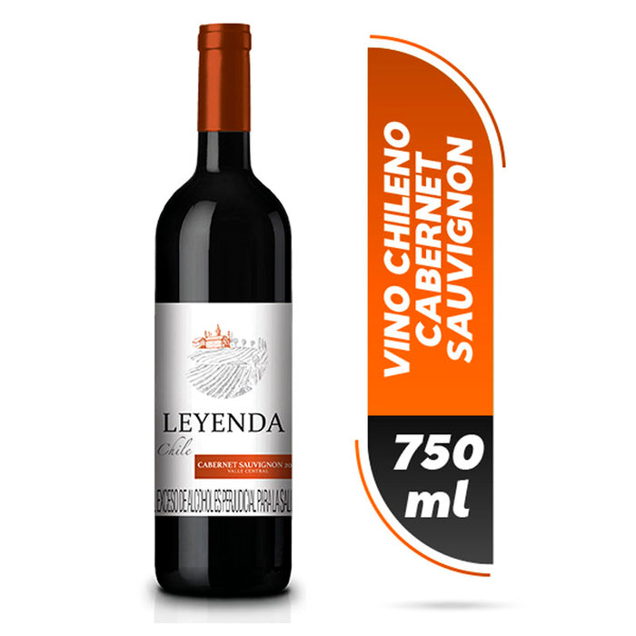 Vino Leyenda Cabernet Sauvignon X 750 Ml