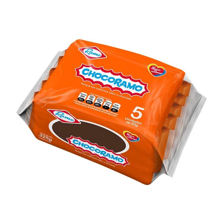 Chocoramo 5 Unidades X 325 Gramos