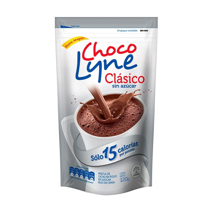 Chocolate Choco Lyne Clásico sin Azúcar X 120 Gramos