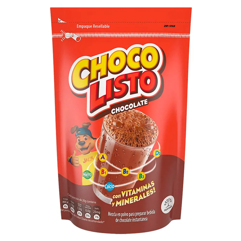 Chocolisto Bebida Chocolatada en Bolsa