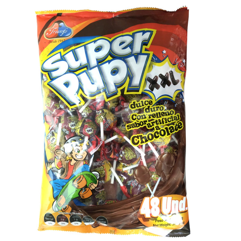 Chupeta Super Pupy Chocolate Triunfo X 48 Unidades