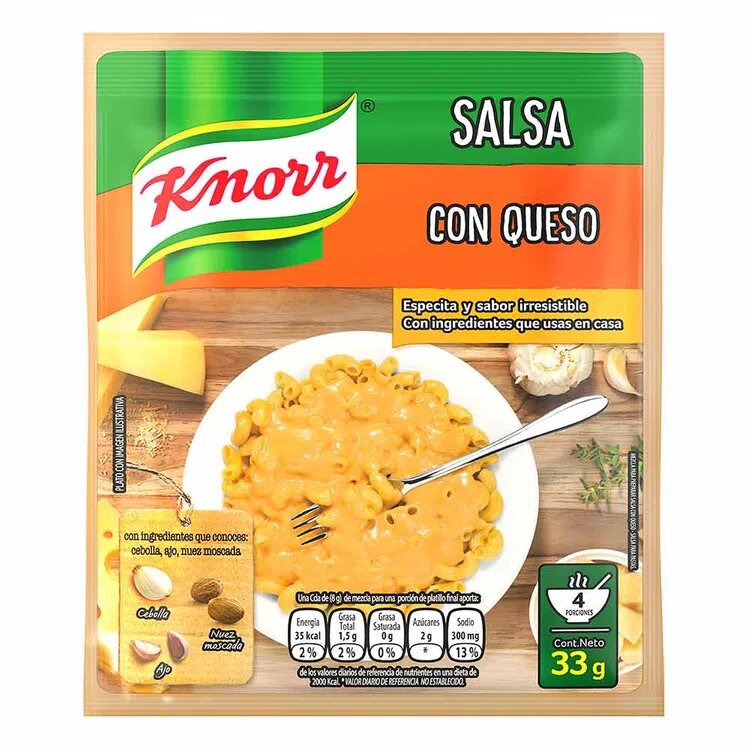 Salsa con Queso Knorr X 33 Gramos