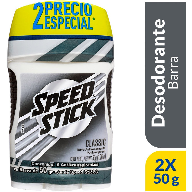 Desodorante Speed Stick Classic 2 Unidades X 50 Gramos C/u