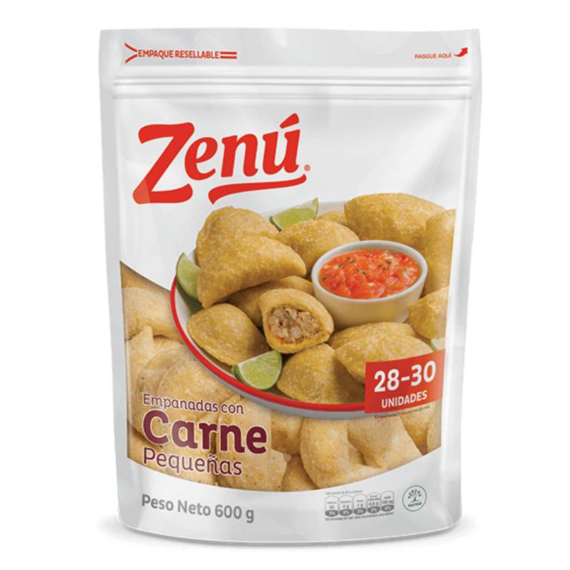 Empanadas con Carne Pequeñas Zenu X 28-30 Unidades