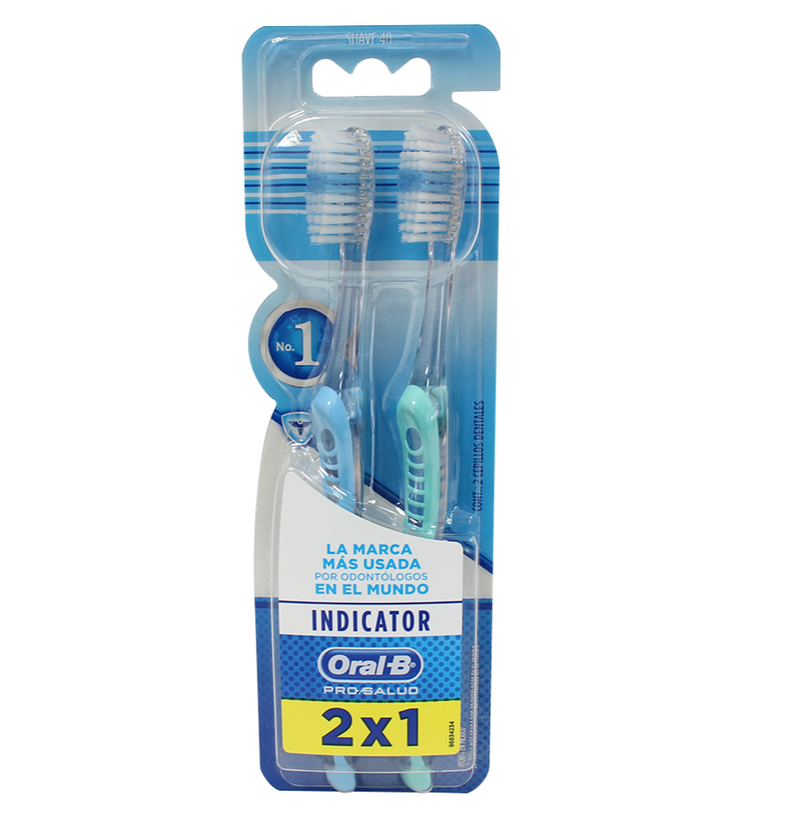 Cepillo Dental Oral B Indicator Medio X 2 Unidades