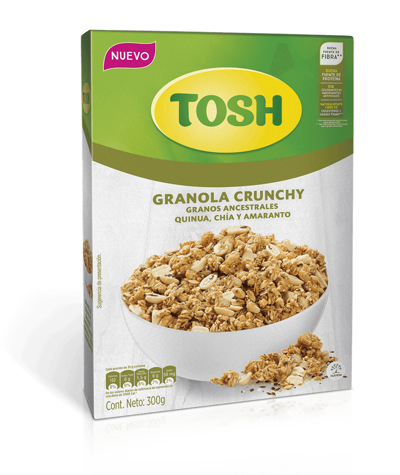 Cereal Tosh Granola Crunchy Granos Ancestrales X 300 Gramos