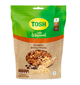 Cereal Tosh Granola Avena y Pasas X 300 Gramos