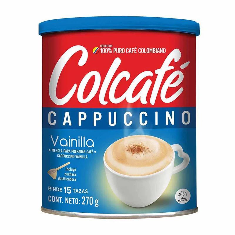 Café Cappuccino Colcafé Vainilla X 270 Gramos