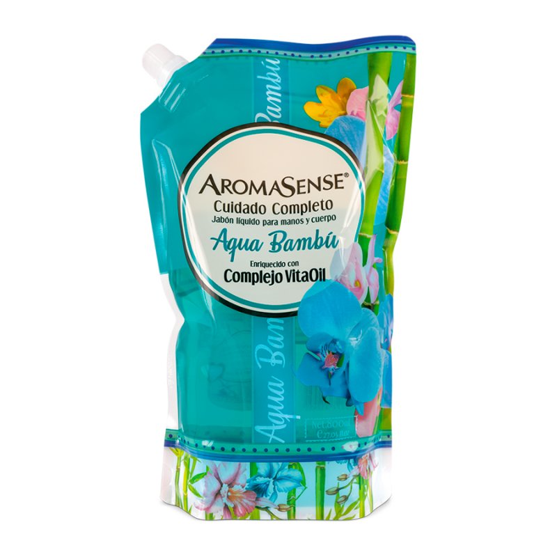 Jabón Aromasense Aqua Bambú X 400 Ml