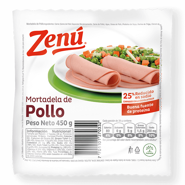 Mortadela de Pollo Zenú