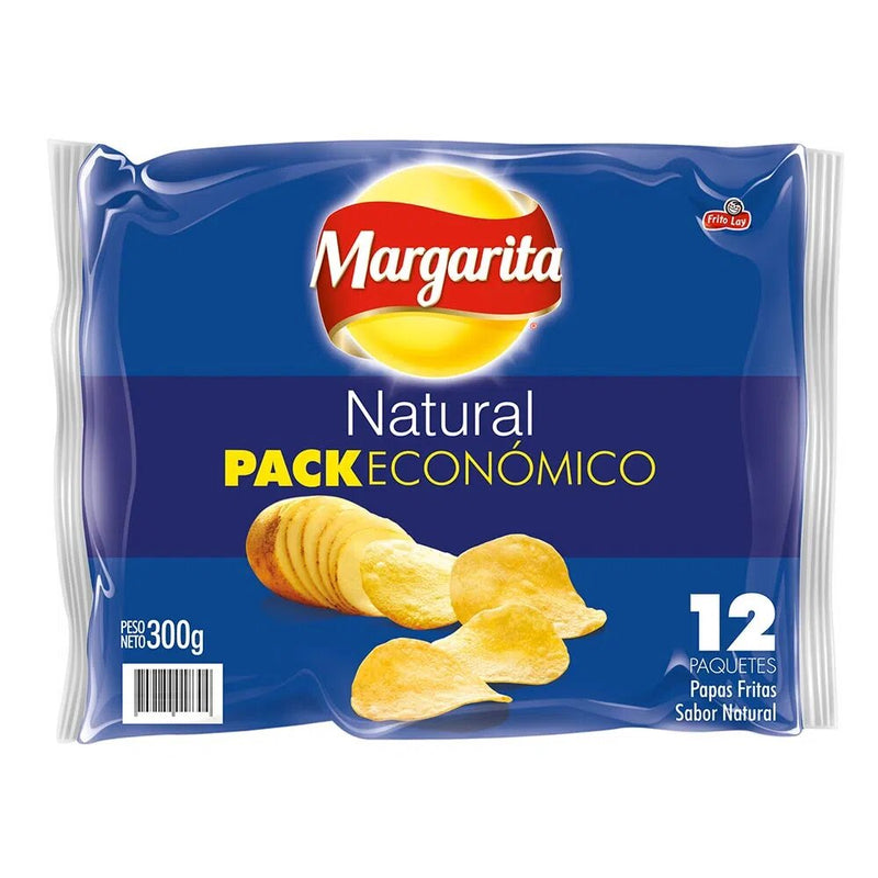 Papas Fritas Margarita Natural Pack X 12 Unidades de 33 gramos c/u.