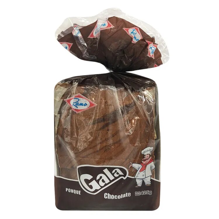 Ponqué Gala Chocolate Bloque X 425 Gramos