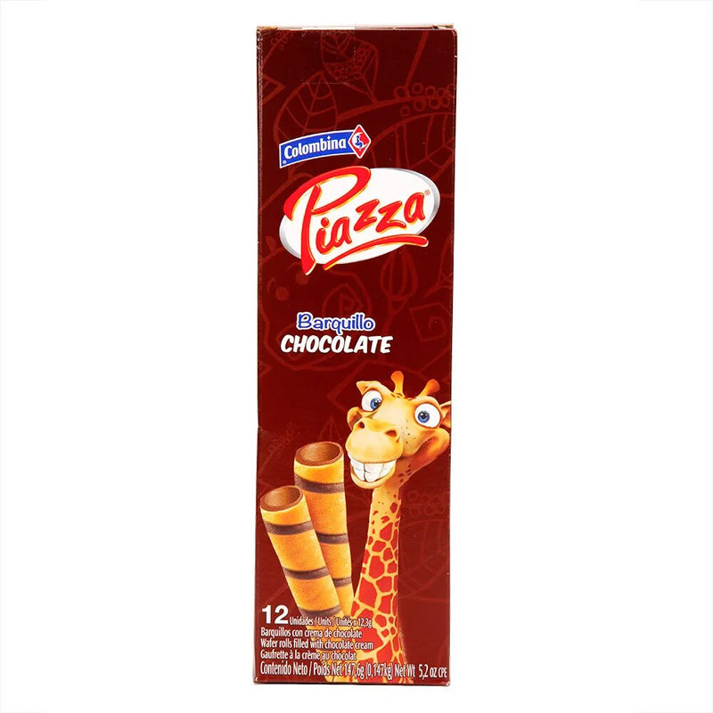 Barquillos Piazza Chocolate X 12 Unidades