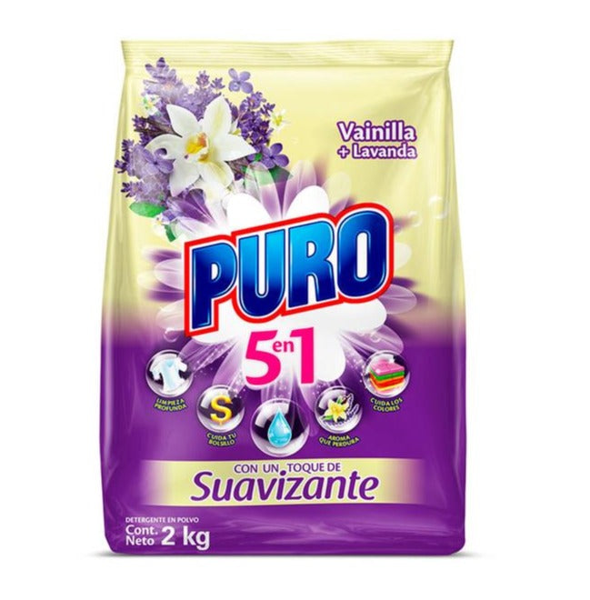 Detergente Polvo Vainilla Lavanda con Suavizante X 2 Kilos