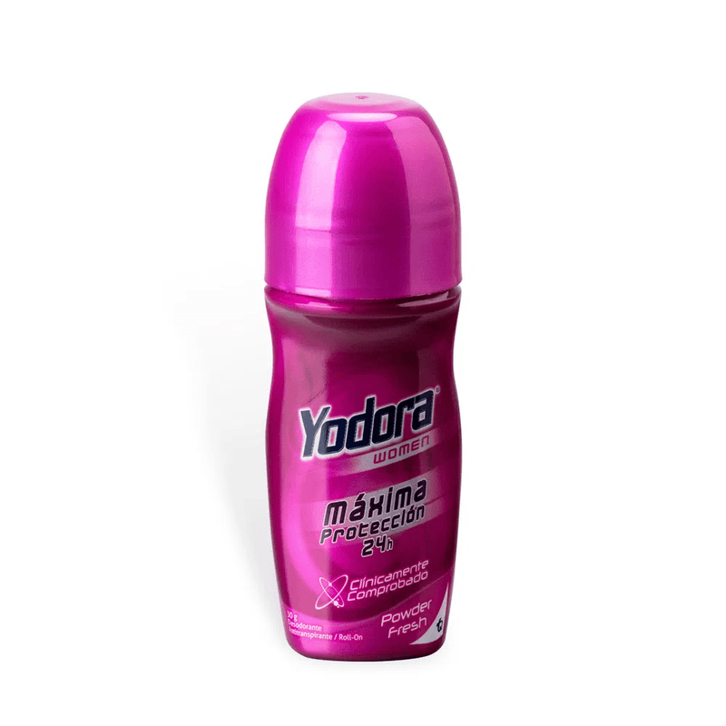 Desodorante Roll On Yodora Women Máxima Protección Powder Fresh X 30 Gramos