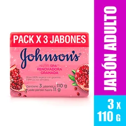 Jabón Johnsons Rosas y Sándalo 110 Gramos X 3 Unidades