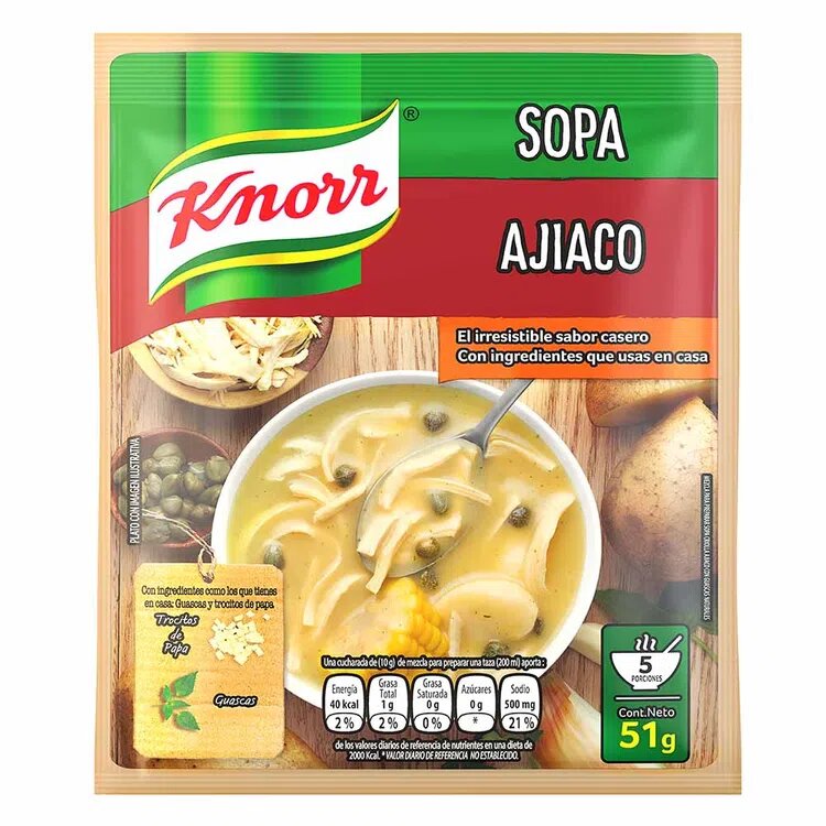 Sopa Ajiaco Knorr X 51 Gramos