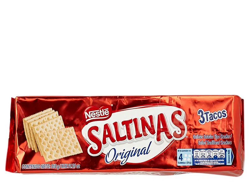Galletas Saltinas Original Nestle X 3 Tacos