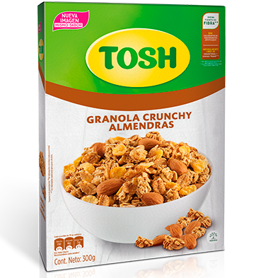 Cereal Tosh Granola Crunchy Almendras X 300 Gramos