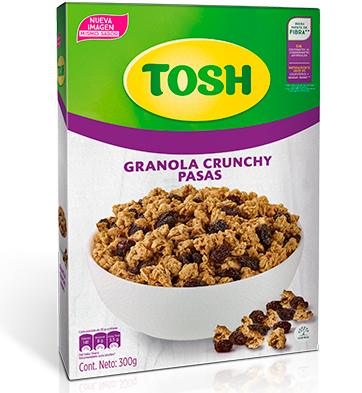 Cereal Tosh Granola Crunchy Pasas X 300 Gramos