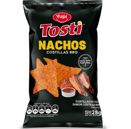 Tosti Nachos Costillas BBQ X 160 Gramos