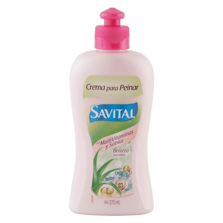 Crema para Peinar Savital con Multivitaminas y Sábila X 275 Ml