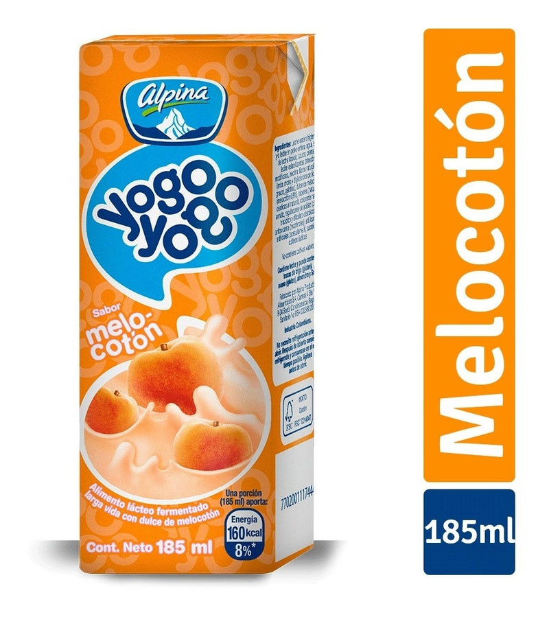 Yogurt Yogo Yogo Melocotón X 185 Ml