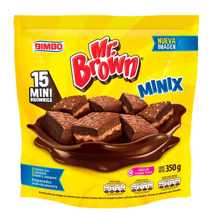 Mr Brown Minix Bimbo 310 Gramos X 15 Unidades